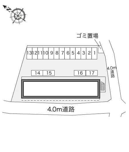 ★手数料０円★富士宮市山宮　月極駐車場（LP）